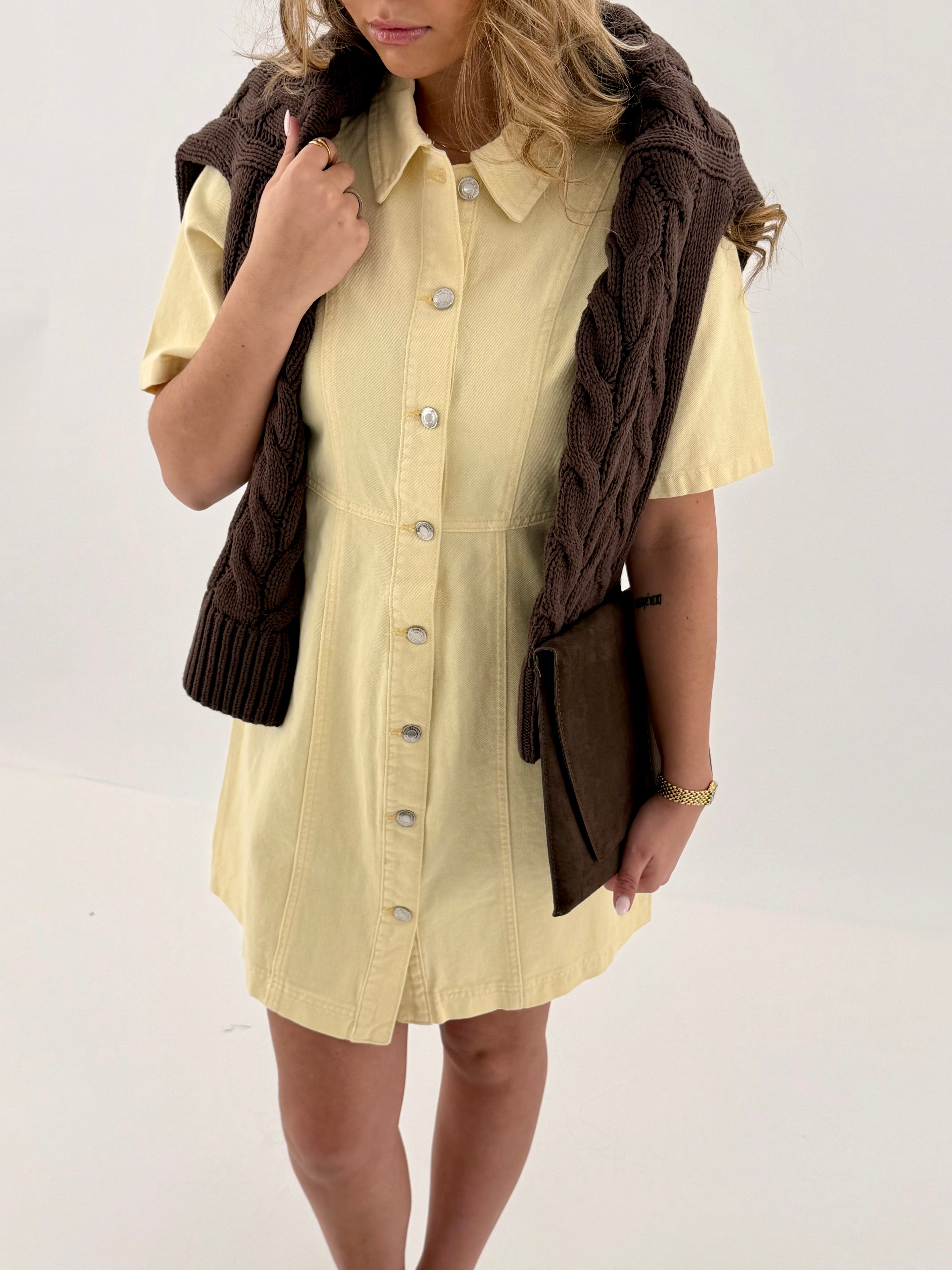 VMDAISY Short Dress - Mellow Yellow